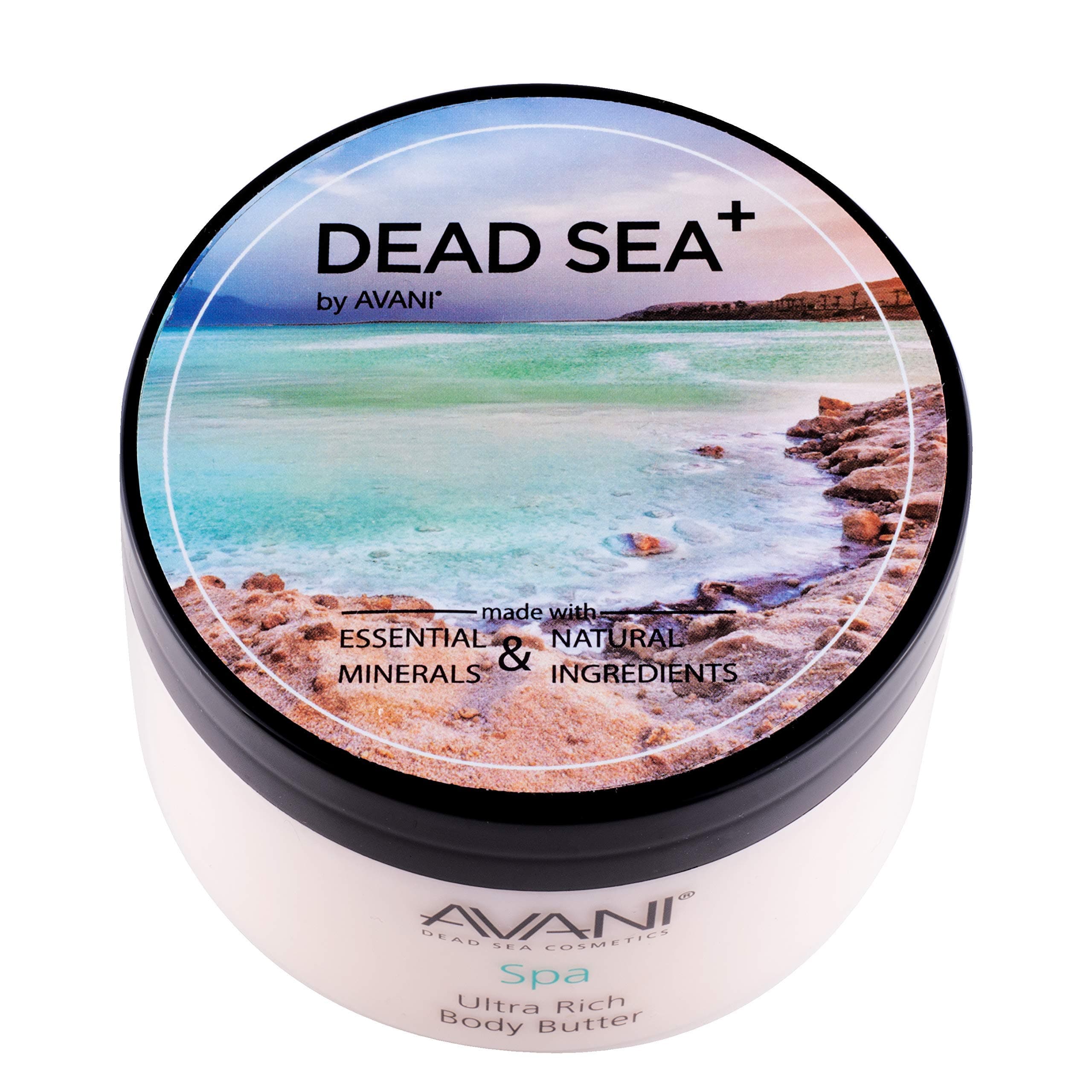 Ultra Rich Body Butter - Dead Sea Salt, Aloe Vera, Vitamin E, Shea, Jojoba, Sunflower, Olive Essential Oil - Natural Butter for All Skin Types - Milk/Honey Fragrance