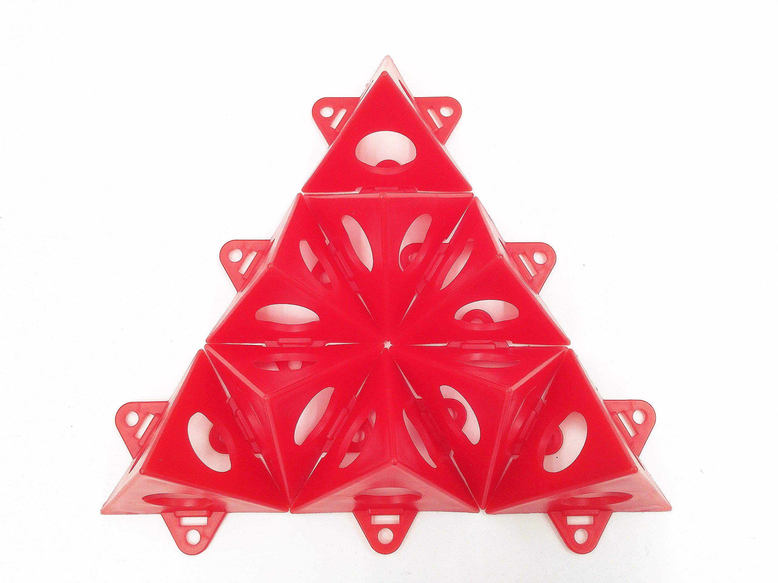 Tipu 20-Pcs Pyramid Stands, Painter Tripods, Pyramids Tab Feature(Red)