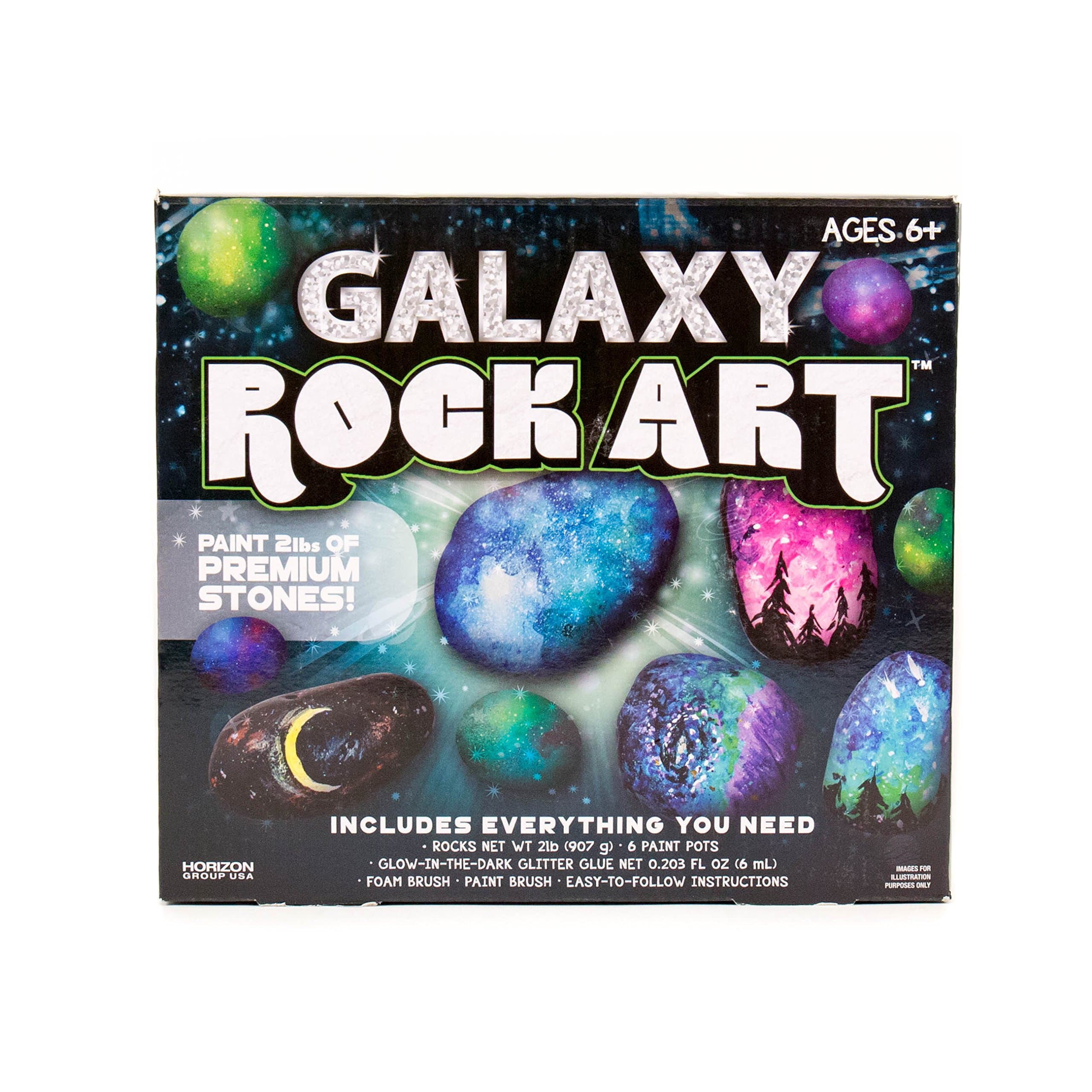 Galaxy Paint Your Own Rock Art by Horizon Group USA, Black