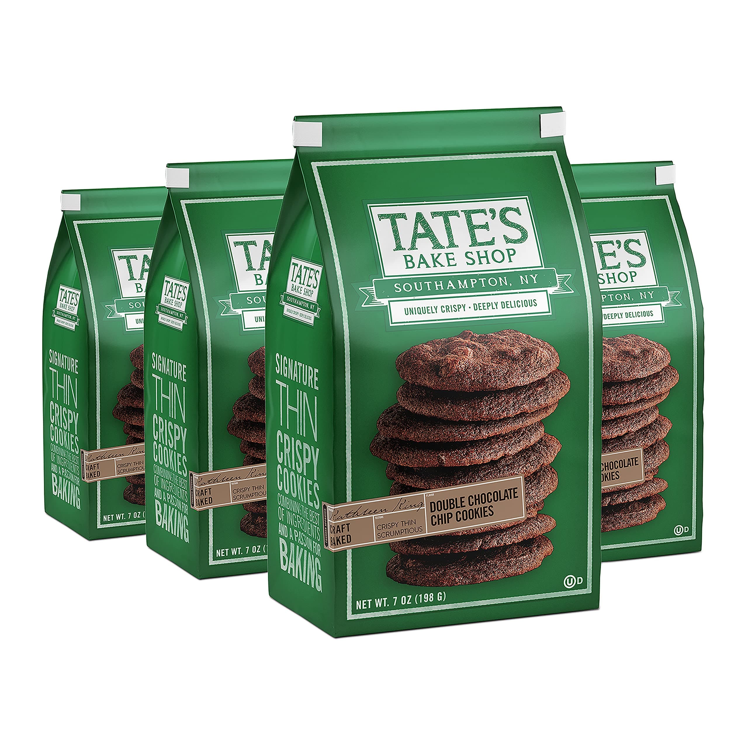 Tate's Bake Shop Double Chocolate Chip Cookies 4-7oz Bag