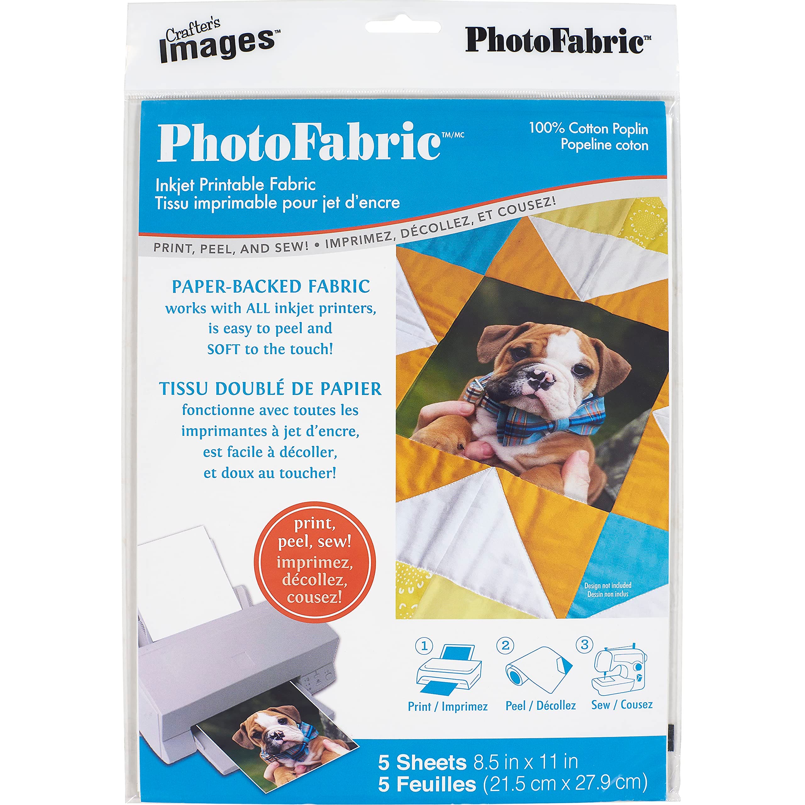 Lansing 10601013 Photo Fabric Computer Crafting at Home 100% Cotton Poplin Sheets