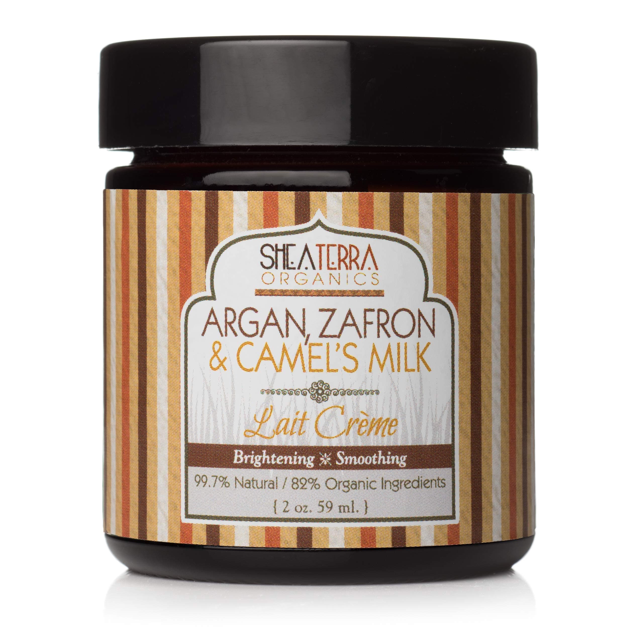 Shea Terra Organics Argan, Zafron & Camels Milk Brightening Face Creme