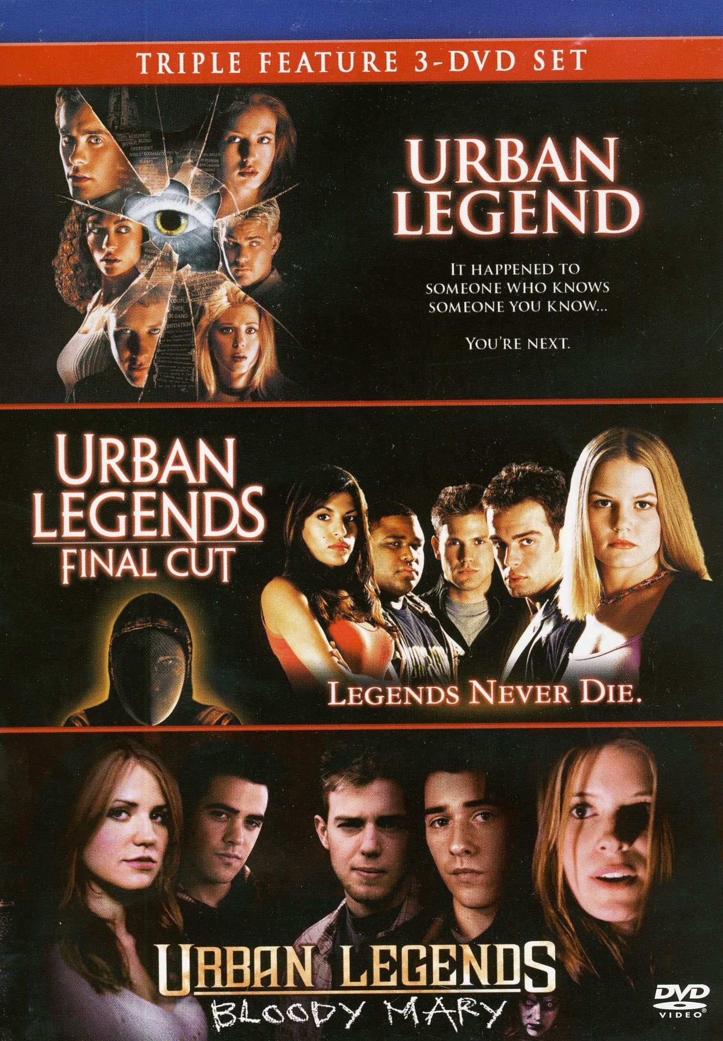Triple Feature: Urban Legend, Urban Legends: Final Cut & Urban Legends: Bloody Mary