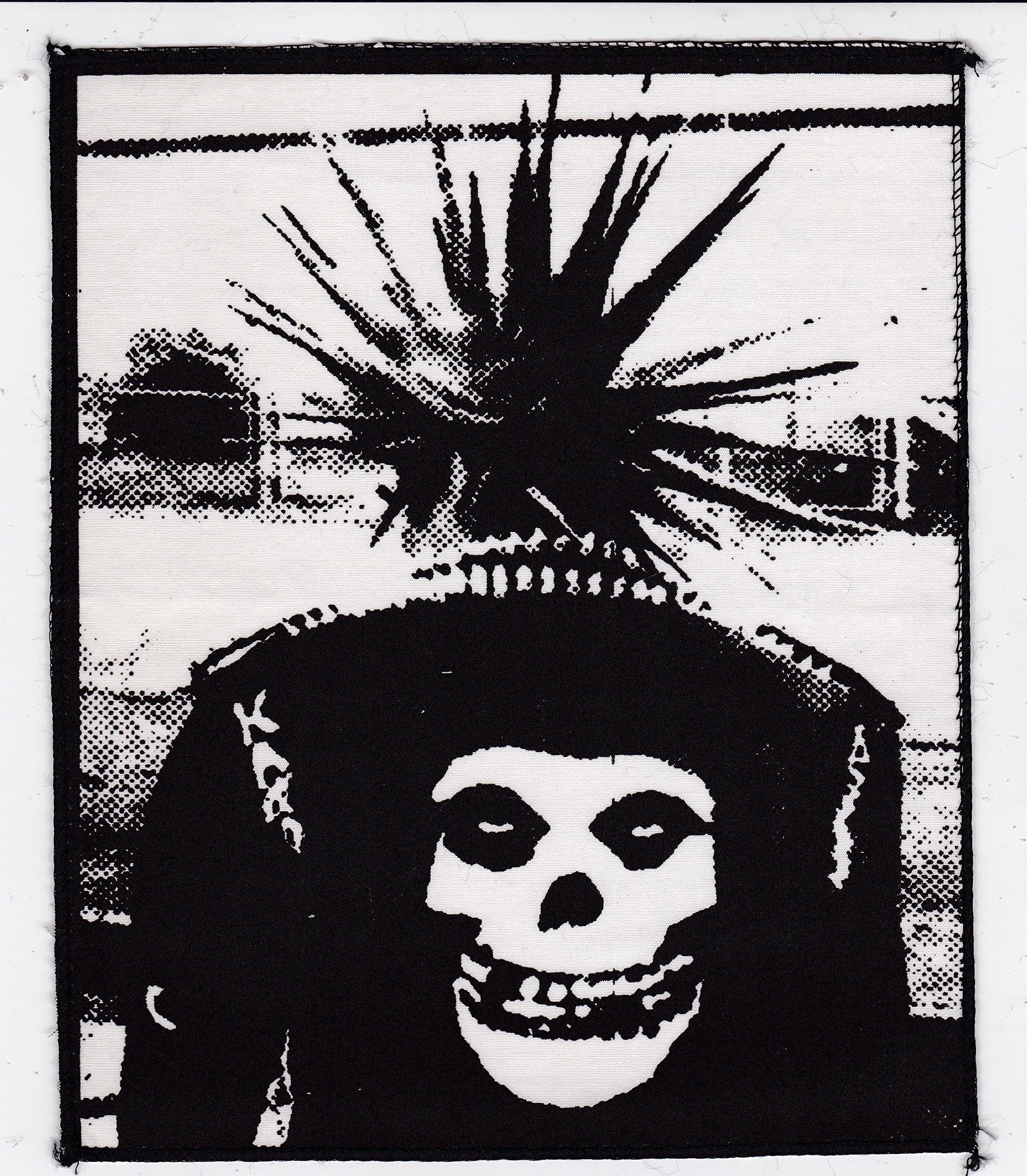 [BIG PATCH #A14] MISFITS MOHAWK PUNKER PUNK ROCK GRUP BAND MUSIC for Pants Clothing Jeans Jackets Vests Purses 6.75"x8"