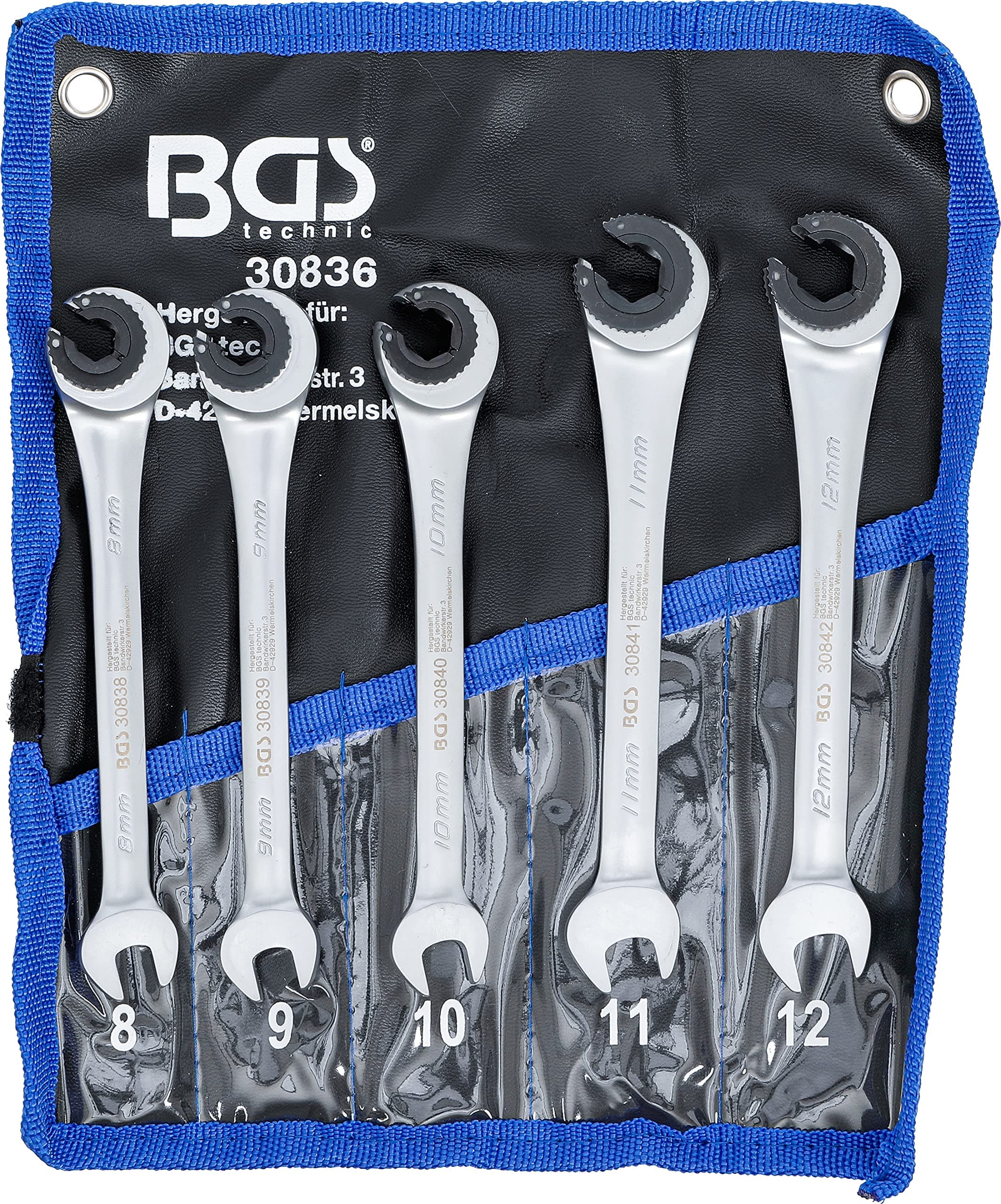 BGS 30836 | Ratchet Combination Wrench Set | open | 5 pcs.
