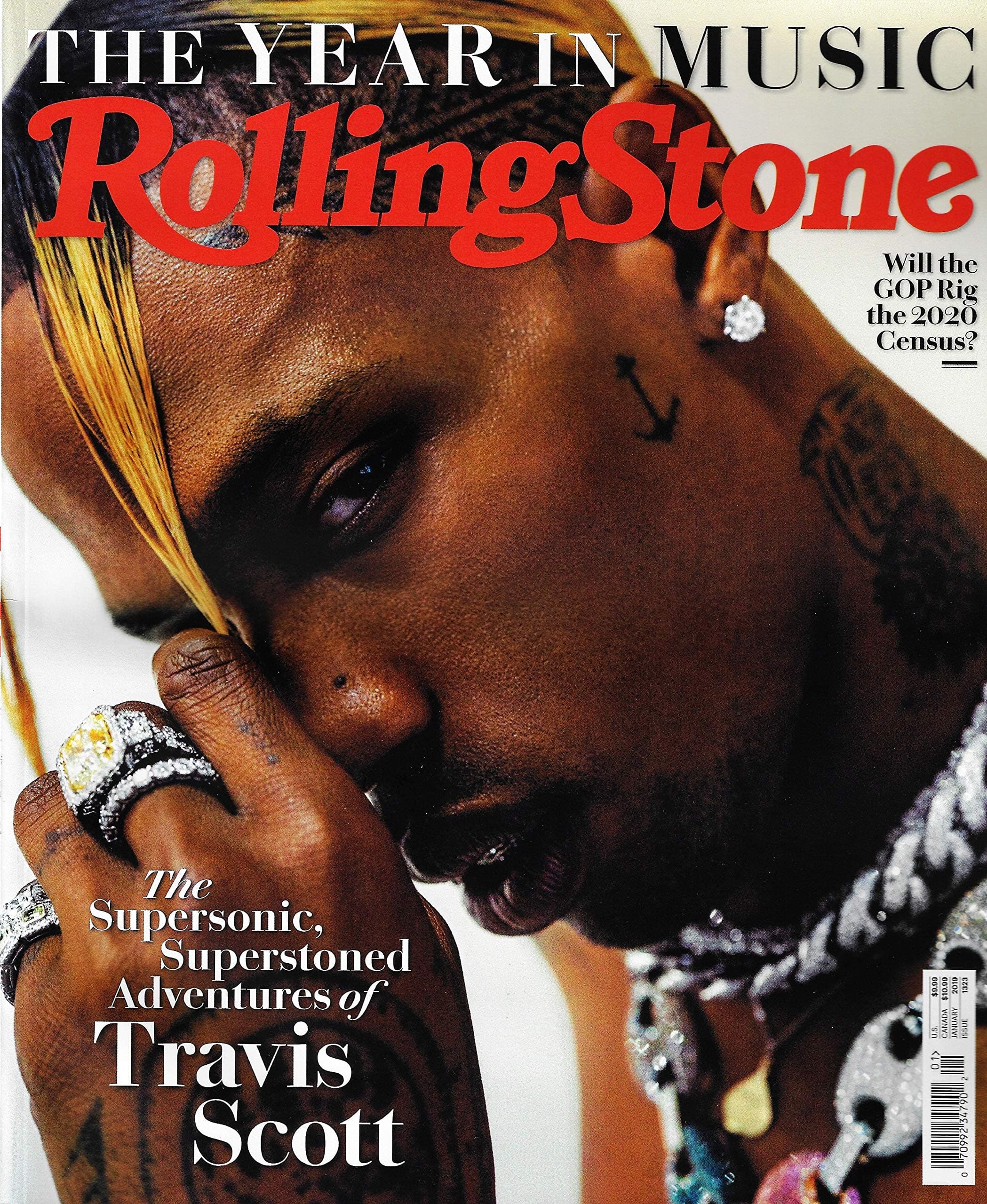 Rolling Stone Magazine January 2019, TRAVIS SCOTT Cover