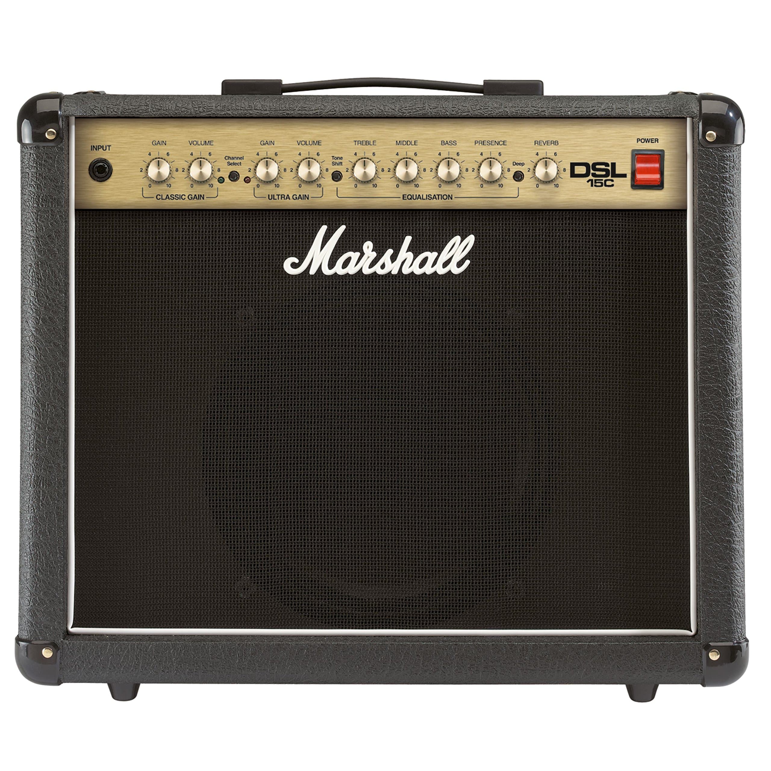Marshall DSL Series DSL15C 15 Watt Valve 2 Channel Guitar Amplifier Combo
