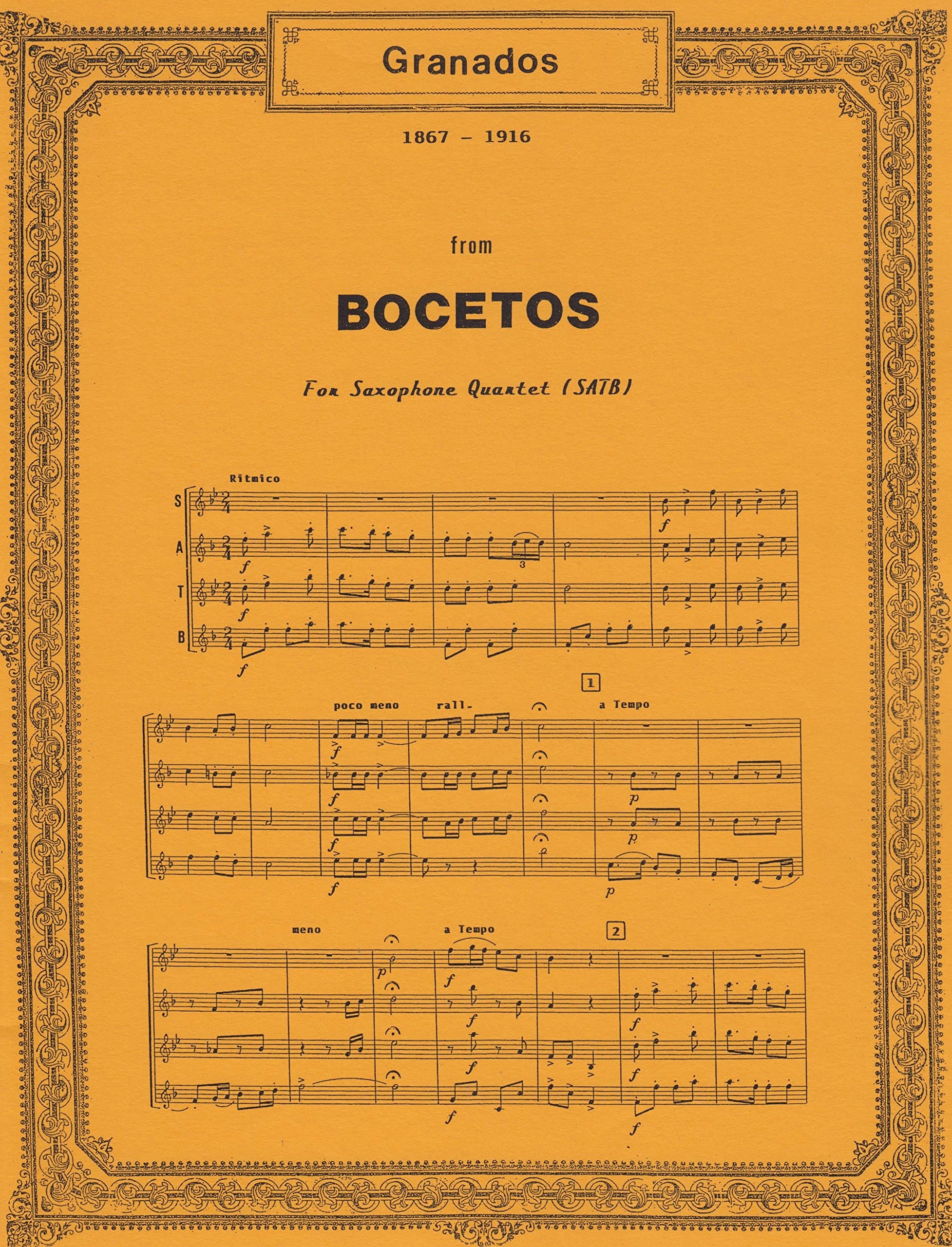 Bocetos for Saxophone Quartet by Enrique Granados
