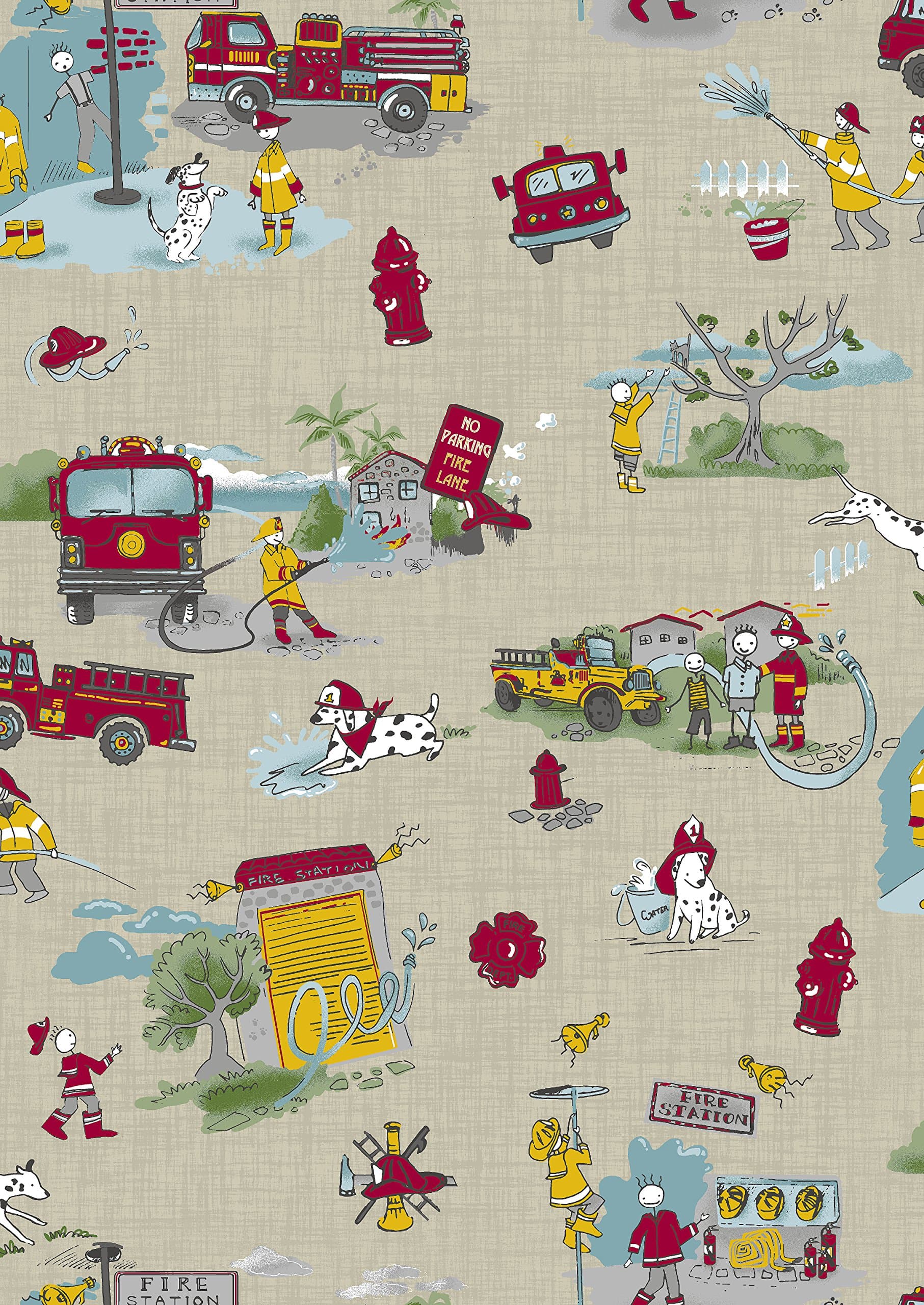 Firefighter Khaki Fabric by The Yard - 100% Cotton Poplin 55" Wide