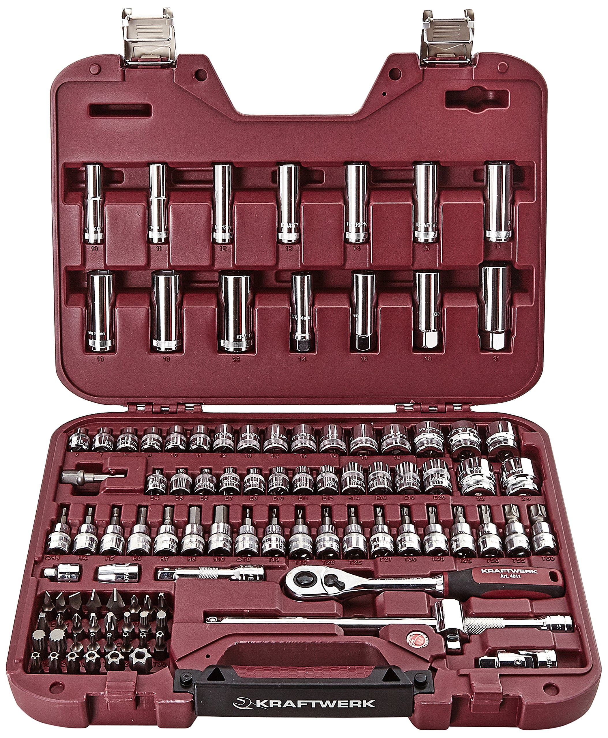 Kraftwerk 4017 101 Pieces Socket Spanner Case High-Tech 3/8 Inch