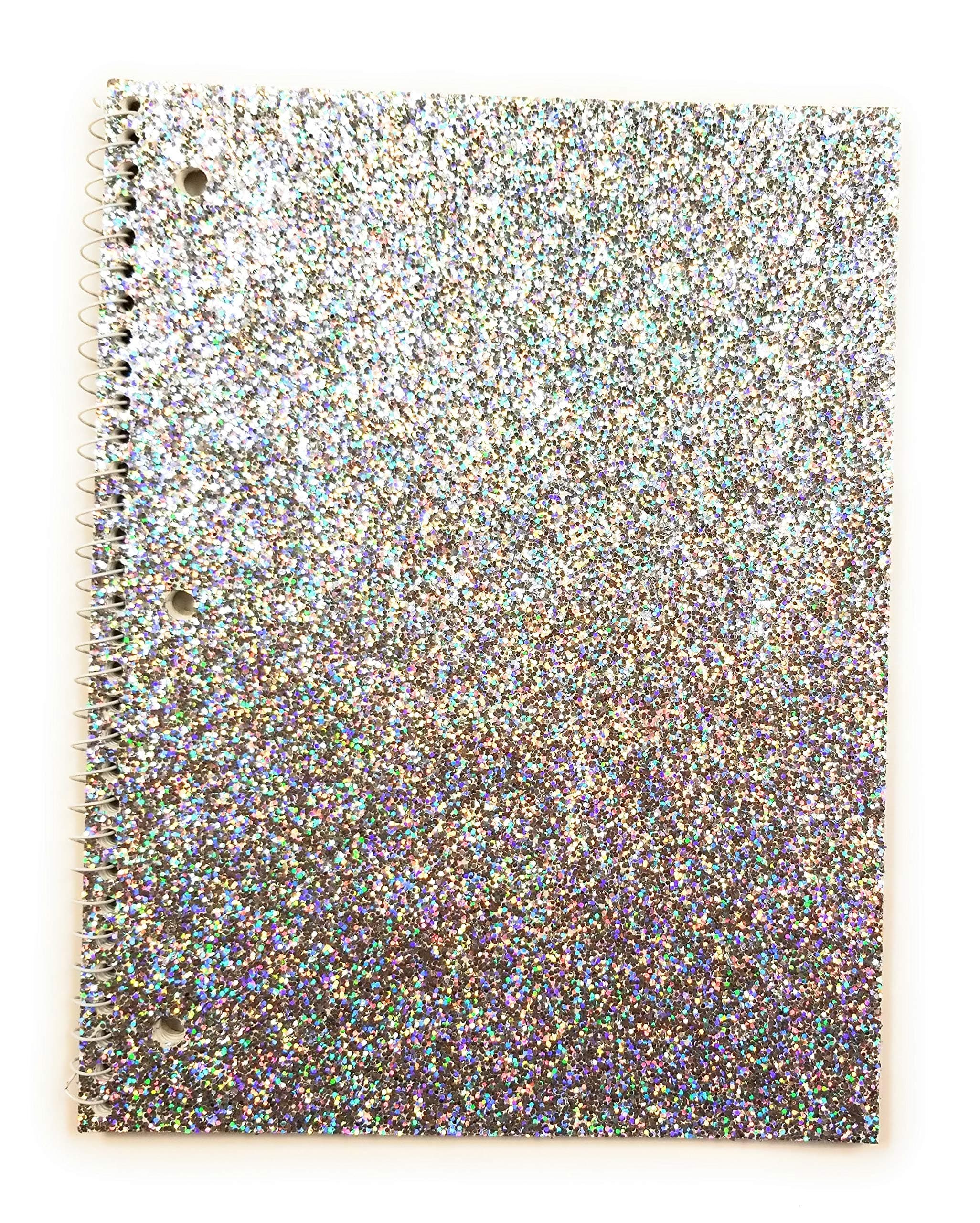 Holographic Glitter College Ruled One Subject Notebook Office Product