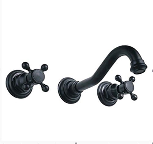 HHY-Continental black copper bronze wall-mounted hot and cold faucet