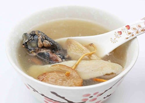 Ready-to-serve Soup Package Cordyceps Flower Scallop Yam and Chicken Soup 蟲草花瑤柱淮山燉烏雞湯 Free International Airmail