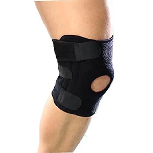 Knee Brace Patella Knee Support with Steel Spring Stays, Free Size Knee Support for Men & Women Breathable Adjustable for Fitness, Jogging, and Outdoor Activities Comfortable Knee Care