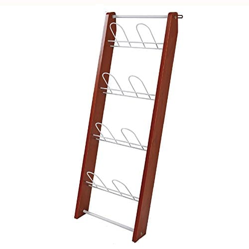 XRXY Living Room Wall-mounted Simple Shoe Rack / Multi-layer Creative Space-saving Slippers Rack / Woody Household Dorm Room Non-slip Shoe Storage Rack ( Color : B )