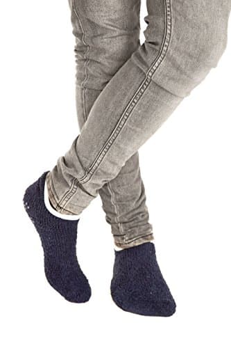 Slipper Socks Non-Slip Socks - One Size. Proven to reduce falls. (x3 Mens)
