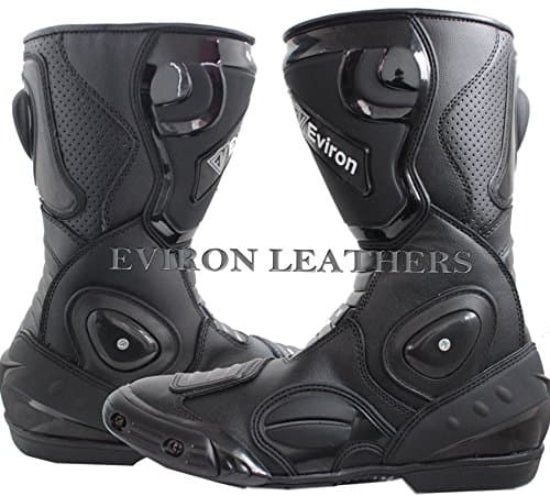 Motorbike Black Protective Boots (UK-10 (Euro-44))