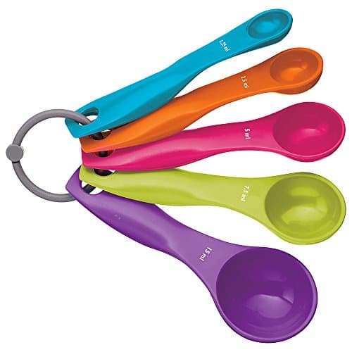 Silicone Gold SG3006 Set Spoons Meters, Multicolor, 10x6x6 cm, 5 Units