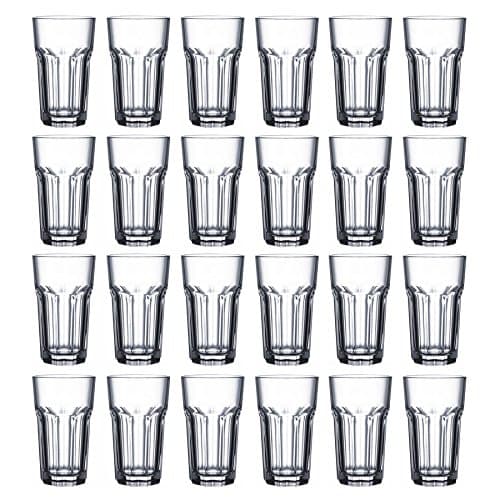 24 x Anchor Hocking 16oz 45cl New Orleans Cooler Tumbler Hi-Ball Glasses 16cm Tall Glasses Sure Guard Heavy Duty Glassware Drinks & Dessert Sundae Glasses Ideal for domestic & commercial environments. Available in multiple quantities.