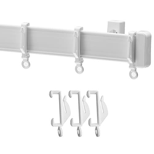 Curtain Track - Single/Double Rails Available- Plastic track - White (Single 2.4m)