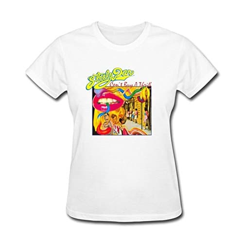 YLINTS Women's Steely Dan Can't Buy A Thrill T-shirt Size XXL White