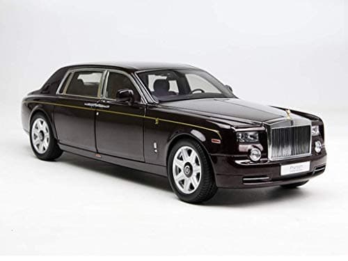 1:18 Rolls-Royce Phantom Dragon Model Simulated Alloy Locomotive Metal Educational Toys Scale Model Simulation Vehicle (Color : Gray)