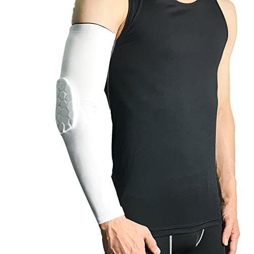 Elbow Guard Elbow Protector Arm Elbow(002WHT,M )