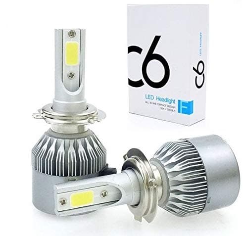 Gurbik H7 C6 Led FogLightBulb 36W/3800LM Replacement Bulbs (Set of 2 pcs) (Single Beam)