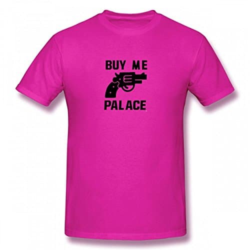 PUDNTSD Buy Me Palace Palace Skateboard Cool Tshirt Printed Cotton T-Shirts Tops Logo Authentic Man Tee Fuchsia