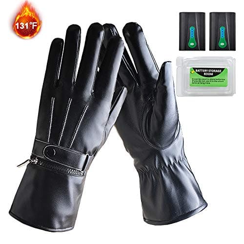 RTDEP Heated Gloves Winter Warm Gloves with Rechargeable Battery for Men & Women Heated Gear Motorcycle Windproof Waterproof Insulated Thermal Gloves Sports&Outdoors Climbing Hiking Skiing Cycling