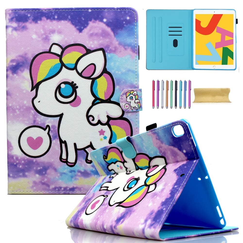 AMotie Case for iPad 10.2 2019 7th Generation - Ultra Slim Lightweight Stand Smart Case Shell for Apple iPad 7th Generation 10.2" 2019, Cute Pony