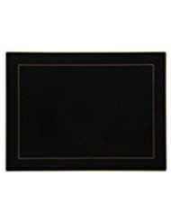 Lady Clare English Placemats - Black Screened - Set of 4 Continental Mats - 15.5 x 11.5 inch
