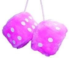 Pink Fluffy Dice
