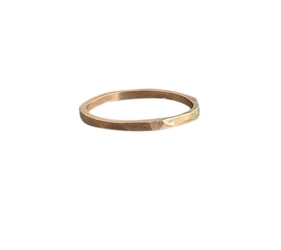 THICK Gold Fill Hammered Stackable Ring also in Rose Gold and Sterling Silver