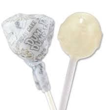 Dum Dums Color Party - 75 Individually Wrapped Pops - Birthday Cake Lollipop (White)