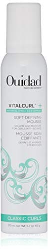 Ouidad VitalCurl+ Curl Defining Mousse, Lightweight Hair Foam, Styler for Soft, Touchable Hold, Adds Shine, Bounce & Volume, For Spiral Curls