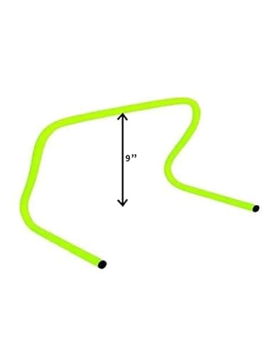 Plastic Speed Training Agility Exercise & Fitness (9 Inch Hurdles) (4), Yellow