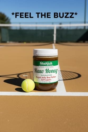 Stakich Royal Jelly, Bee Pollen, Propolis Raw Honey - Pure, Unprocessed, Unheated - 40 Ounce
