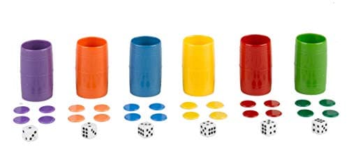 Falomir - Acc Patches Complete Set of 6 Plastic Pegs Table Game (Accessories), Multicolor (27934)