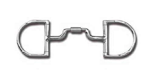 Myler Equestrian Horse Bit English Dee With Hooks MB05 D Ring Level 3 Med Wide Port 4 1/2 Inch 4.5"