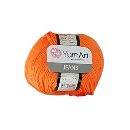 55% Cotton 45% Acrylic YarnArtJeans Sport Yarn 1 Skein/Ball 50 gr 174 yds (77)