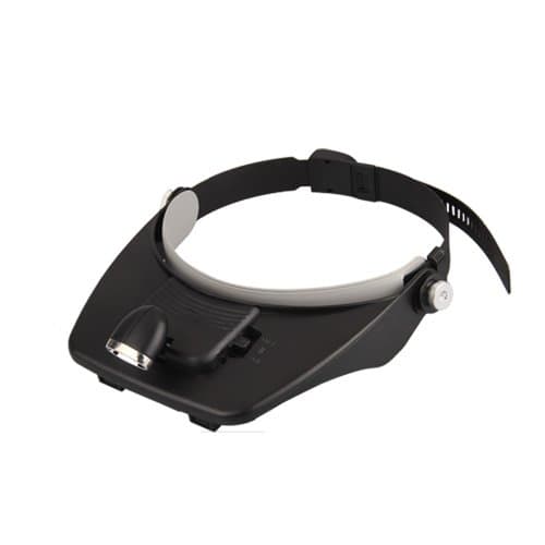 Headband Headset LED Head Lamp Light Jeweler Magnifier Magnifying Glass Loupe