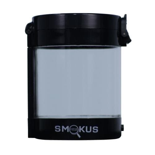 Smokus Focus Light-Up LED Air Tight Storage Magnifying Jar Viewing Container (Middleman, Black)