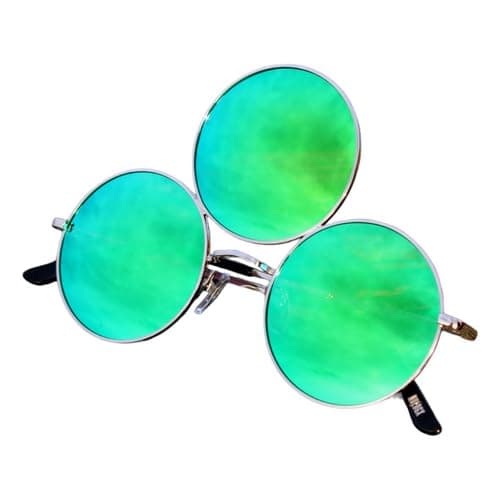 Third Eye Sunglasses Polarized UV400 Protection Unisex Prince Style Illuminati for Raves, Festivals, Concerts, Cosplay