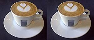 2 X Lavazza 8 oz Americano Cups and Saucers