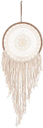 Jones Home and Gift Dream Catcher Large Cream String Dreamcatcher With Tassels