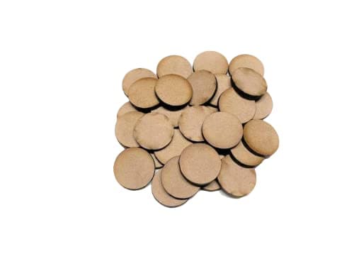 35mm Round x15 MDF Wooden Bases Laser Cut Circles Crafts FAST SHIPPING US SELLER