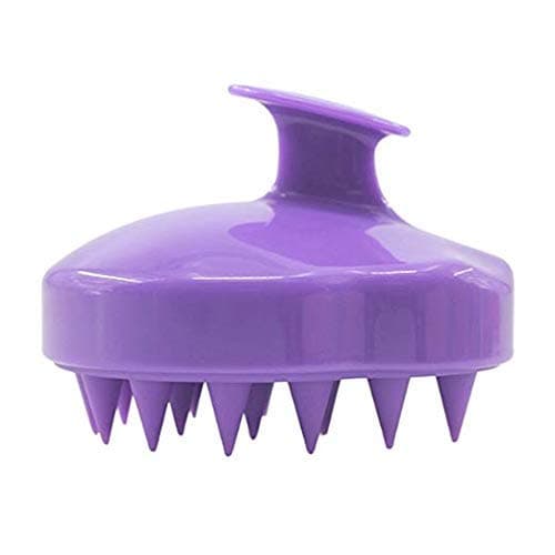 Rejuvenating Hair Regrowth Scalp Massager Shampoo Brush (Purple)