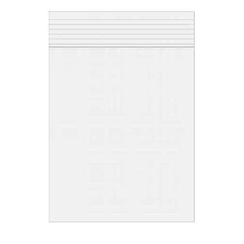 5" X 7" 2 mil Clear Reclosable Zipper Bags (Qty=100)