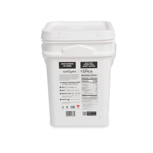 NorQuin Golden Quinoa Pail 252 Servings / 25 lbs - Big Bulk Bucket Great For Food Storage, Restaurants & Wholesale - Perfect Rice & Grain Alternative - Kosher Certified, Gluten Free, Non-GMO